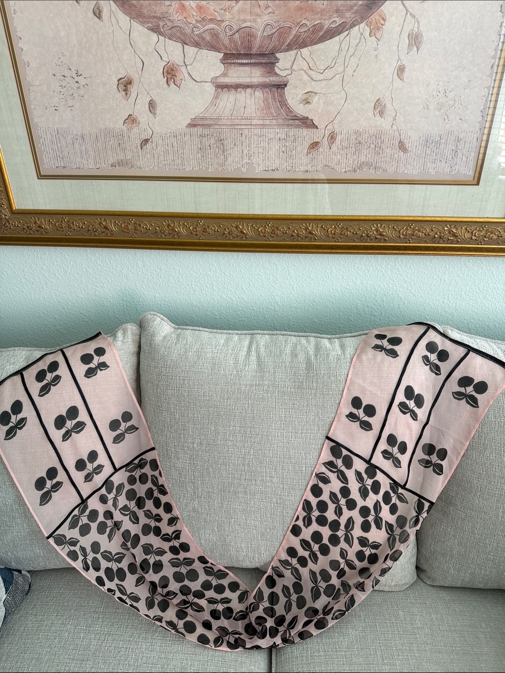 Echo pure silk scarf